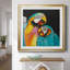 Perroquet ludique - peinture encadrée-1730320303-1730320473