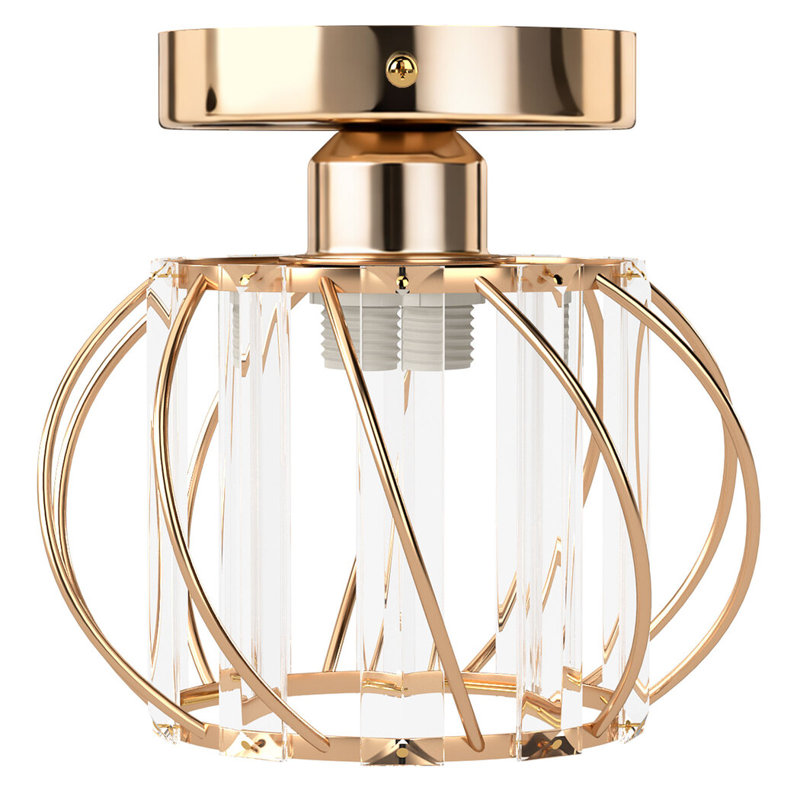 Semi Flush Mount, Gold