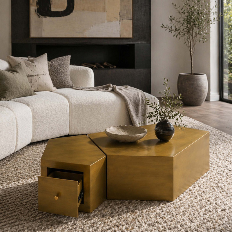 Ensemble de 2 tables gigognes Modern Modern