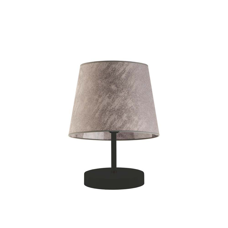 Deok Metal Table Lamp, Black, Light Brown