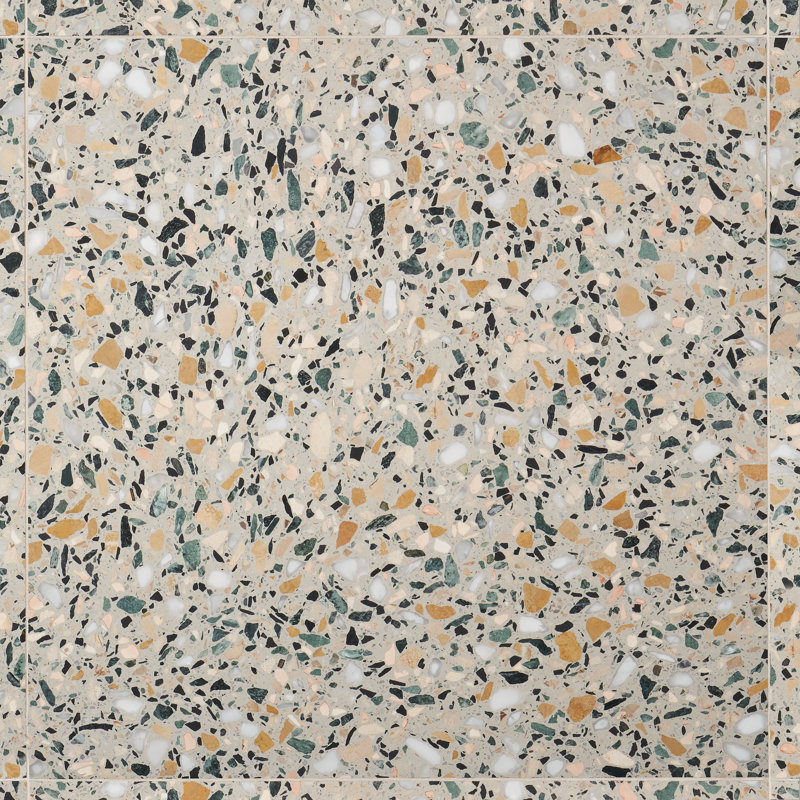 Terrazzo Italy 24x24 Honed Terrazzo Tile, Cava Terra Beige