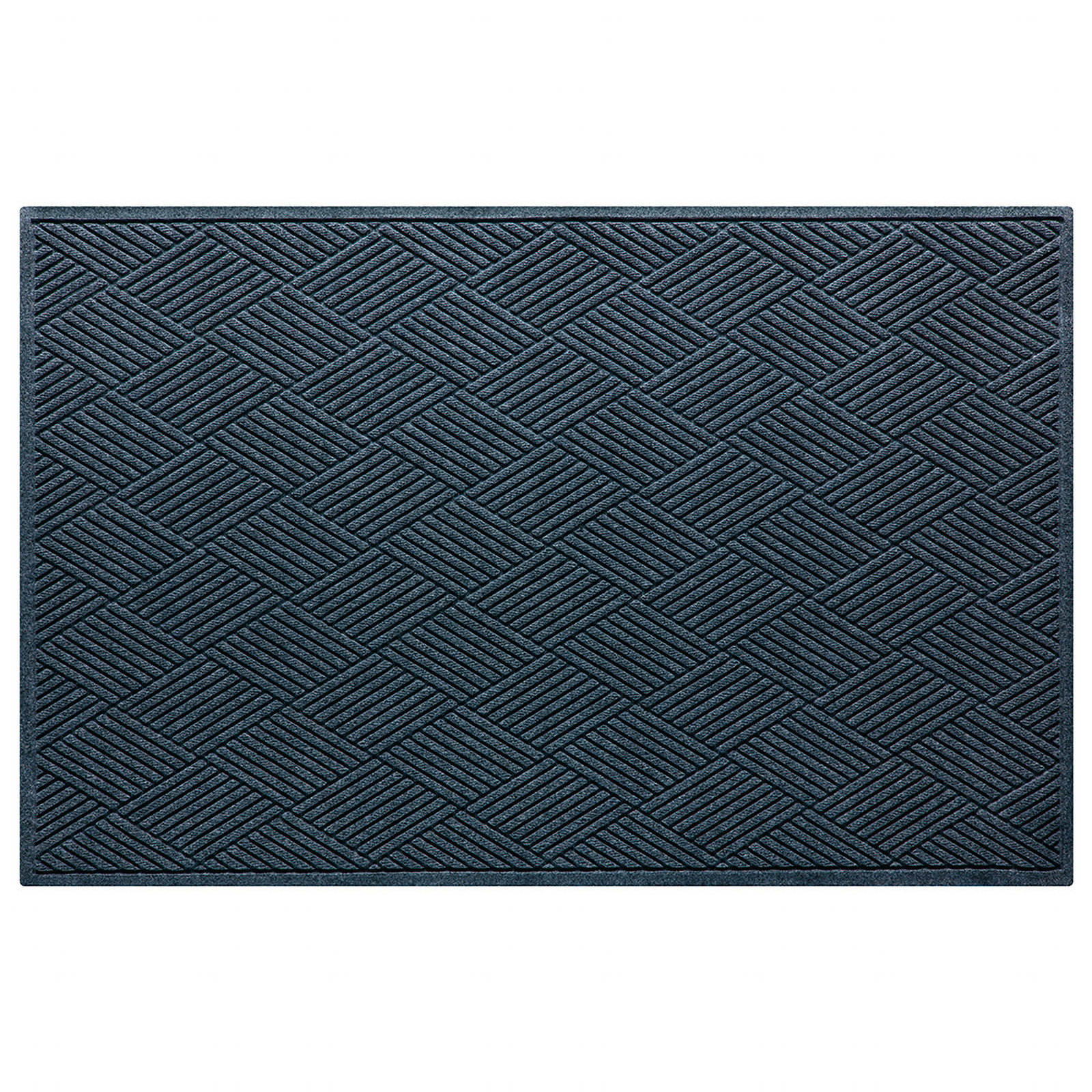 Waterhog Diamonds Indoor Outdoor Doormat, Navy, Rectangle 4' x 6'