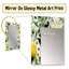 Lawson Meadow Greenery Botanical Green - miroir mural botanique, miroir décoratif bohème, impression d'art en métal-1258709537