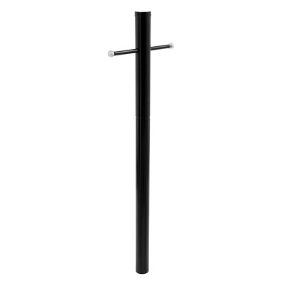 Lampadaire d'extérieur avec bras transversal, lampadaire divisé, lampadaire d'extérieur pour allée, allées, cour avant
