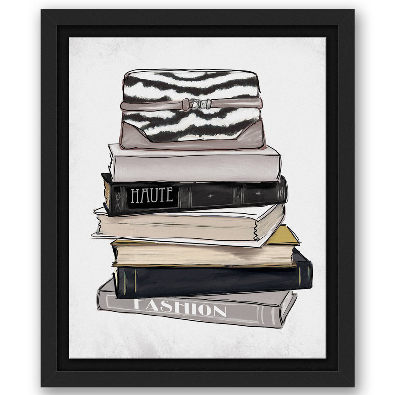 « mode book black stack », impression, H 10 po x l 8 po, Cadre noir