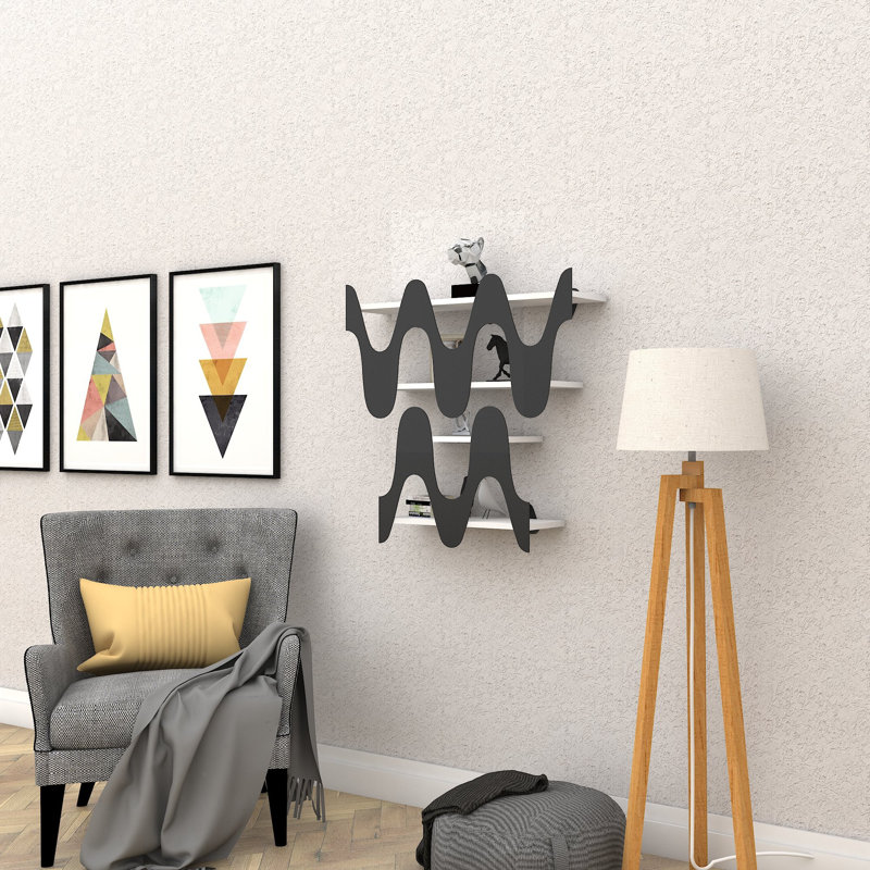 Tablette décorative 4 pièces Alize, Noir
