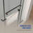 56"-60"W X 76"H Frameless Shower Door, Double Sliding Shower Door, 3/8'' (10Mm) Clear Tempered Glass Shower Enclosure With Square Rail,Double Side Easy Clean Coat,Matte Black Finished With Buffer-119866275