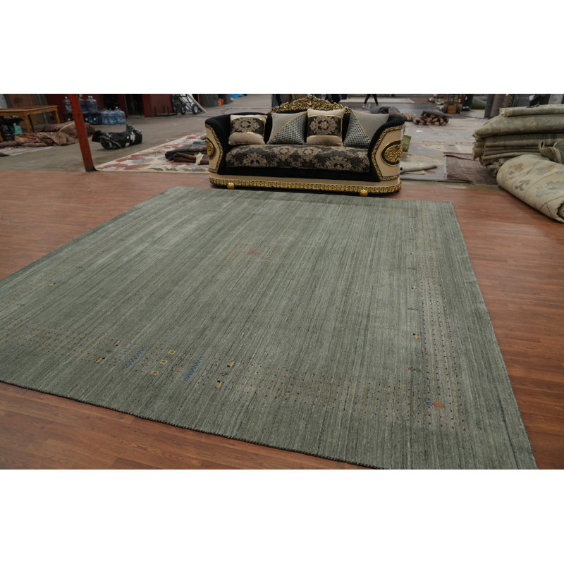 Tapis carré carré de style Gabbeh 12 x 12