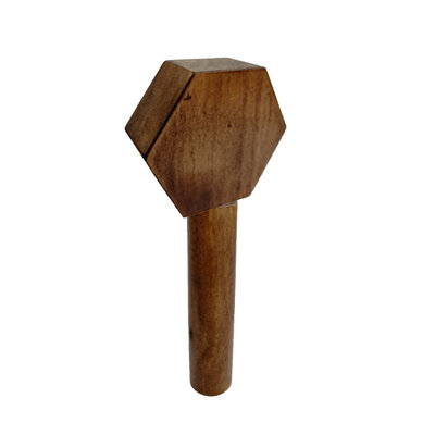 Beer Tap Handle Hexagon Top, Round Handle. Generic Brand.