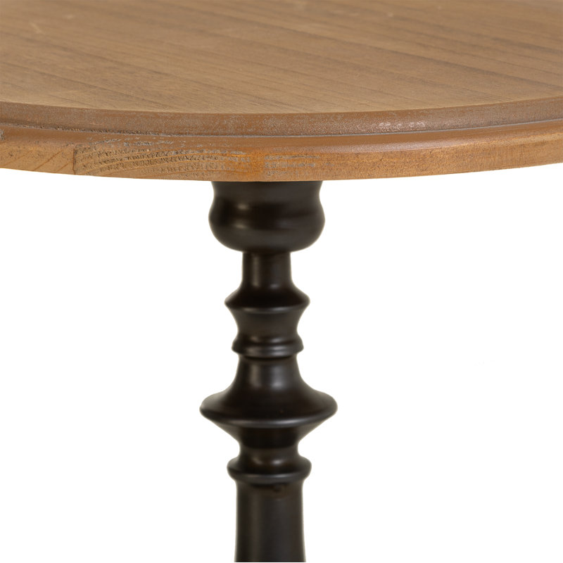 McLemoresville Pedestal End Table, Black
