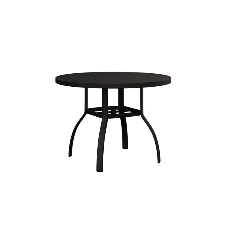 Table de salle à manger ronde Berlin, Noir mat