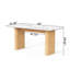 Table de salle à manger rectangulaire Houke