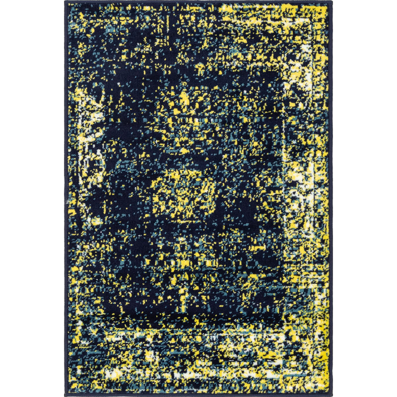 Floral Area Rug, Rectangle 66 x 91cm