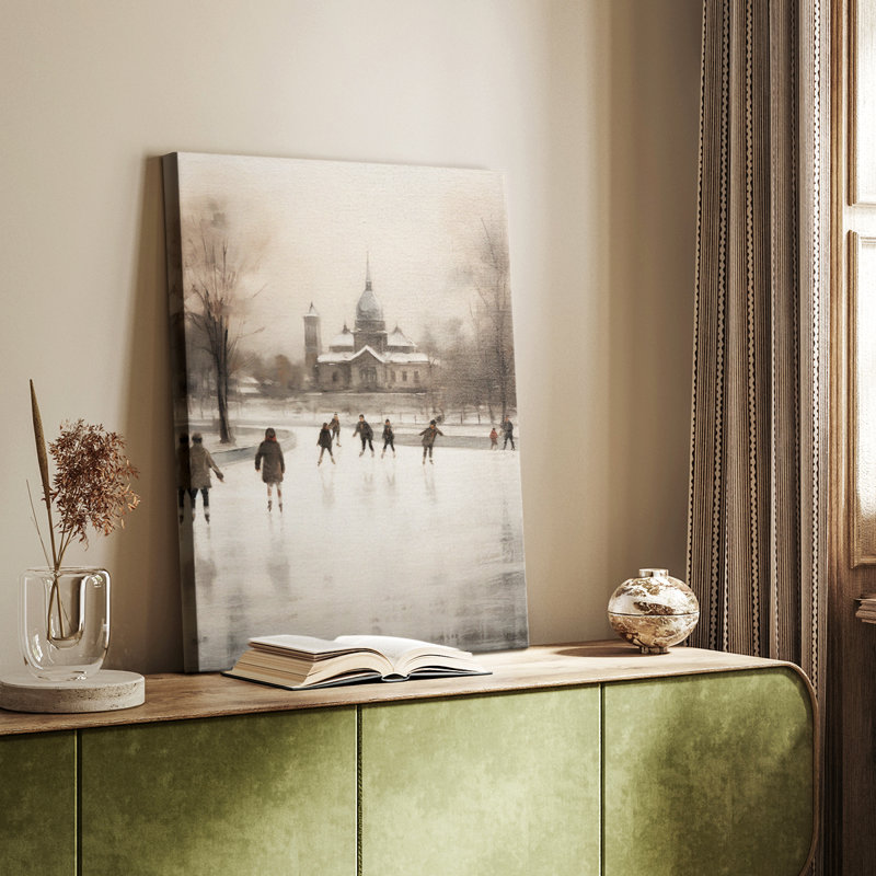 Paysage rétro XXII - galerie Cavas, H 18 po x l 12 po