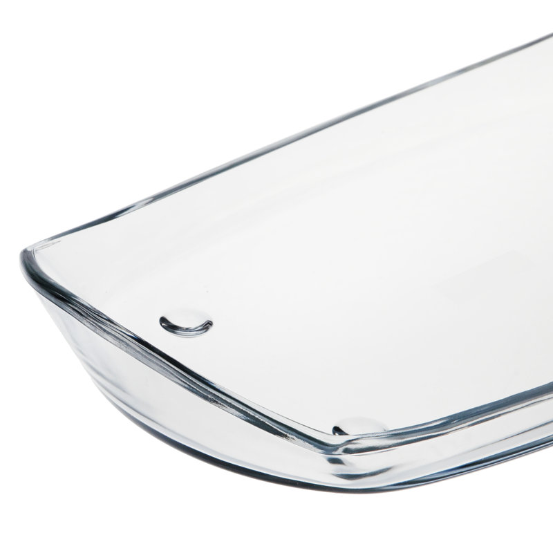 Plateau en verre Medico, H 2 po x L 14,5 po x l 8 po