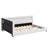 Upholstered Bed Frame with LED Lighting and USB Ports-1208980919-1208980916