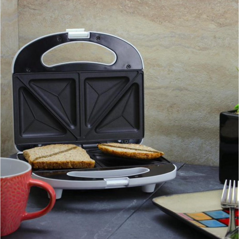 Better Chef White Nonstick Sandwich Maker Grill – Compact Electric Press For Quick Sandwiches