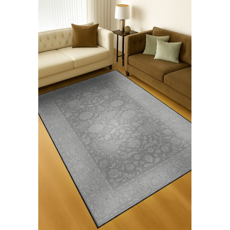 Tapis brun tissé Mosso, 3'3" x 4'11"