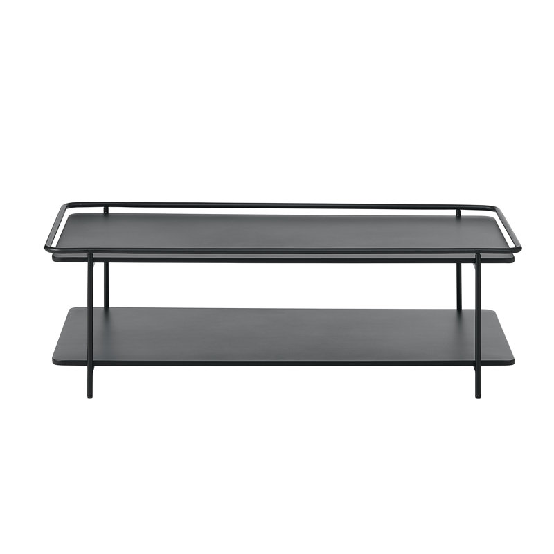 Teige Coffee Table with Storage, Black