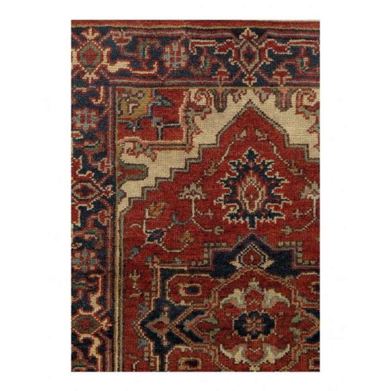 Neave Oriental Area Rug in Red