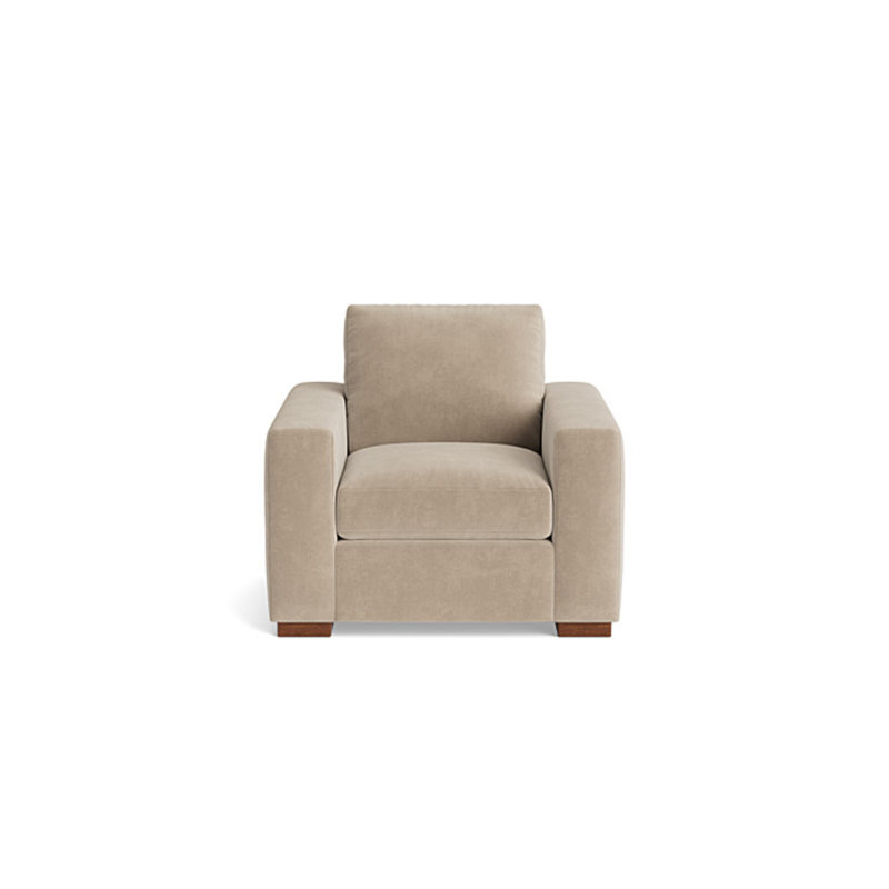 Couch Potato Chair, Velvet - Beige