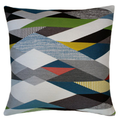 Geometric Square Indoor / Outdoor Pillow Cover & Insert