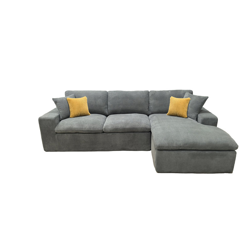 Canapé modulaire rembourré entièrement compressé, Gris clair