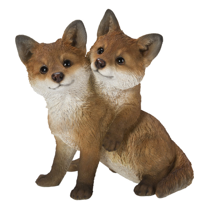 Fox Pups Hugging