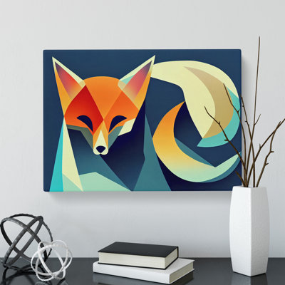 Unimaginable Abstract Fox - Wrapped Canvas