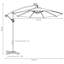 Parasol en porte-à-faux 9,6 pi Eli-24261075
