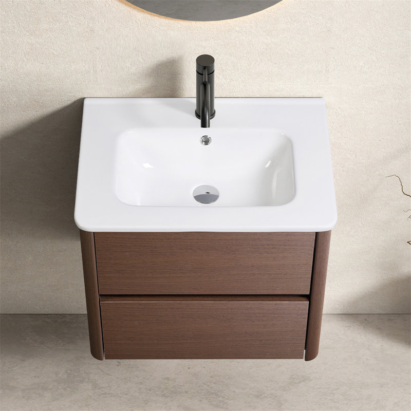 Ensemble de meuble-lavabo mural 24 po avec tiroir