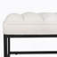 Banc rembourré à base en métal pour chambre à coucher pour entrée