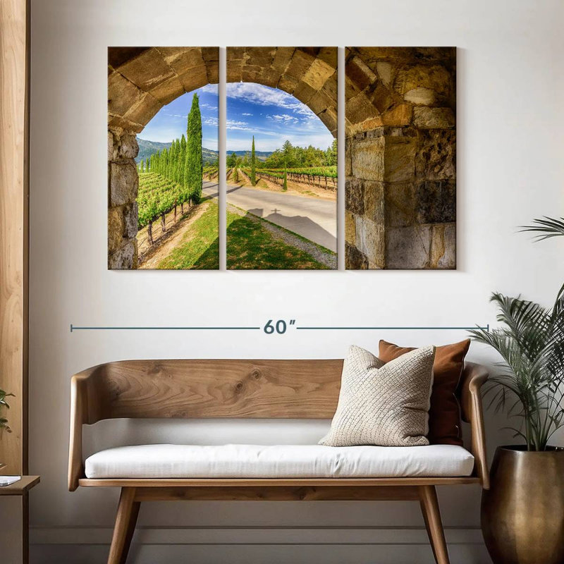 Alvord Winery In Napa, H 32 po x l 50 po