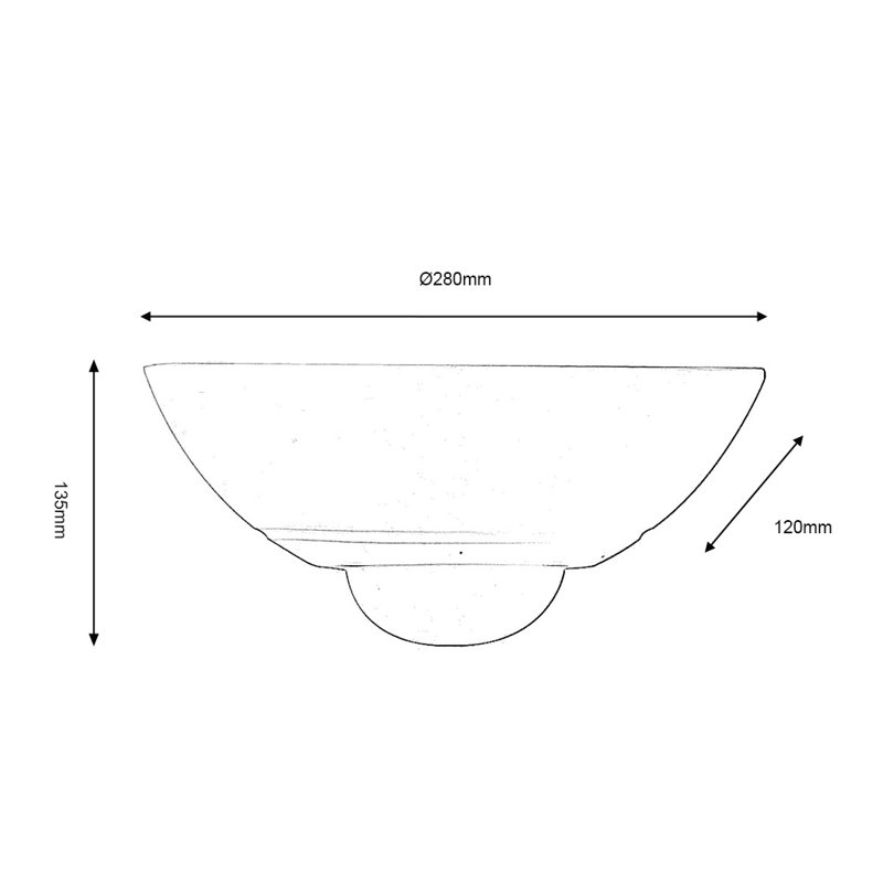 Creason Ceramic Half Moon