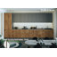 Ensemble d'armoires de cuisine en panneau de fibres à densité moyenne (MDF) H 96 po x l 182 po x P 24 po FK-CELESTIAL