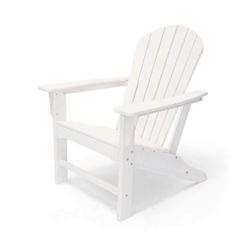 Hampton HDPE Outdoor Adirondack Chair, White