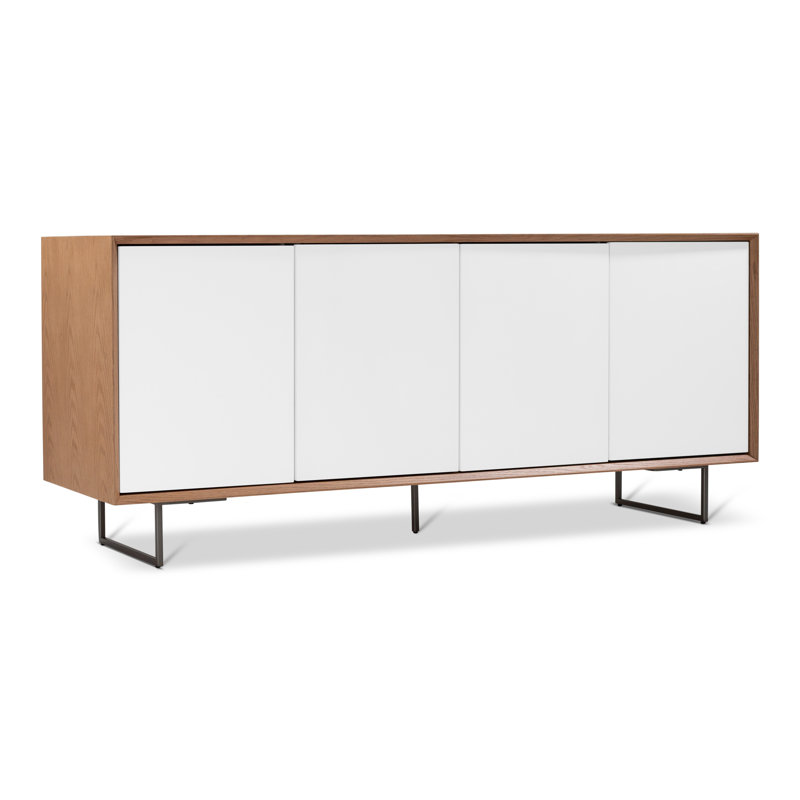 Morwen Quadrum Lacquered Buffet Damasco/Branco, Branco