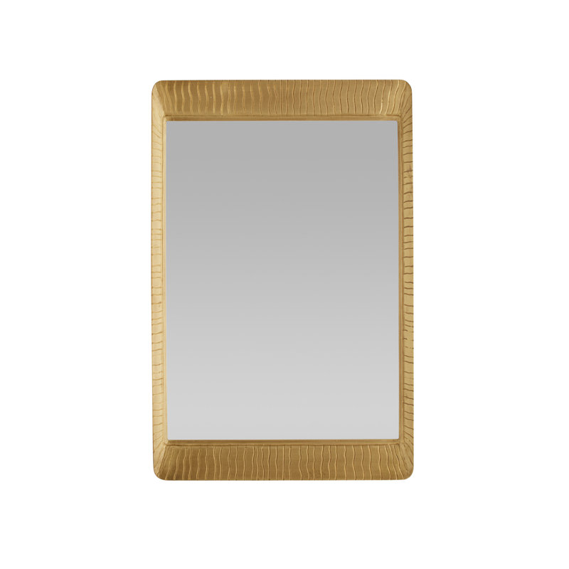 Hart Rectangle Brass Beveled Mirror