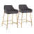 Charcoal Polyester Blend/Gold