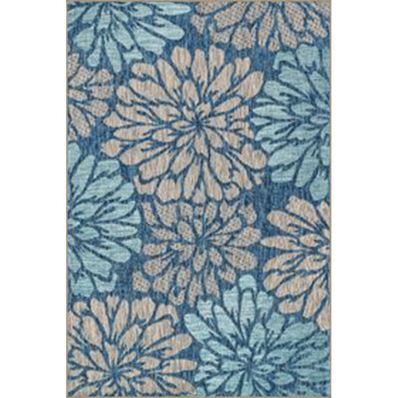 Tapis décoratif moderne à motif floral lavable à la machine, Tapis de couloir 3 pi 3 po x 6 pi 7 po inclus