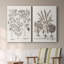 Toile tendue sépia Besler Botanicals I-Premium Gallery - prête à être accrochée-96088
