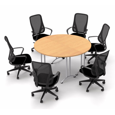 Cotswald 6 Person Conference Meeting Tables with 6 Chairs Complete Set