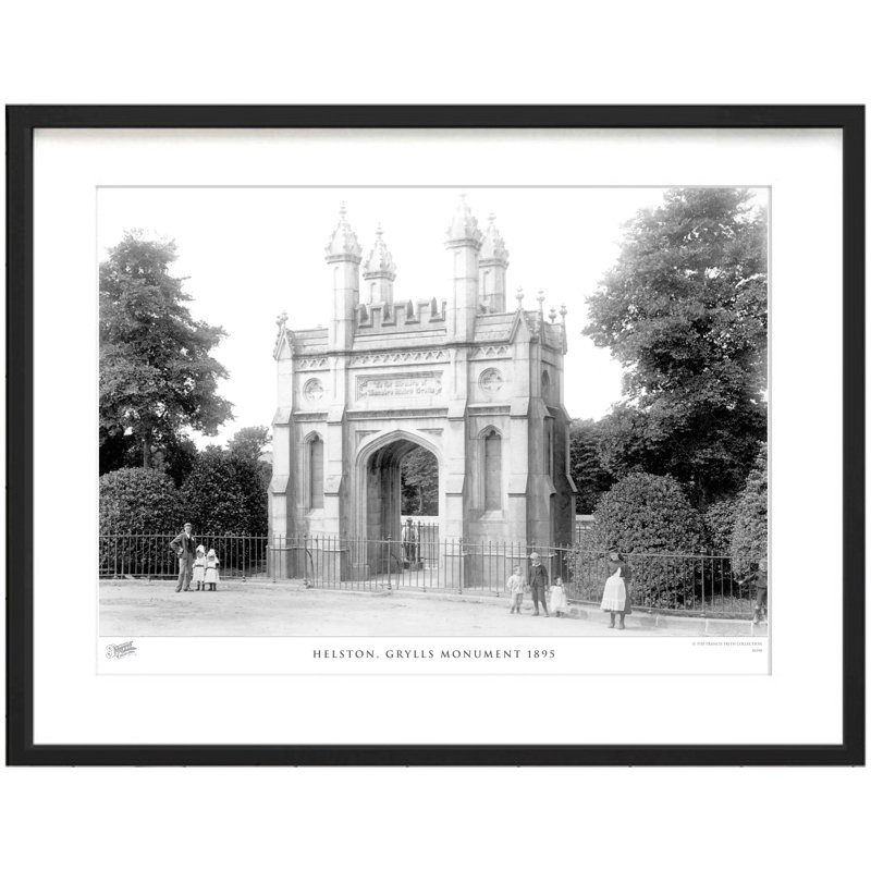 Helston, Grylls Monument 1895 - Single Picture Frame Print, 60cm H x 80cm W x 2.3cm D