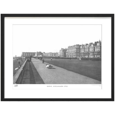 Hove, Esplanade 1921 by Francis Frith - Single Picture Frame Print
