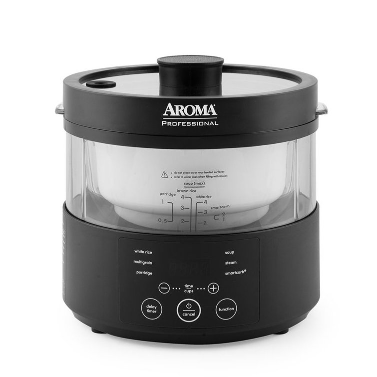 Aroma Housewares 8-Cup Induction Rice Cooker & Multicooker - White