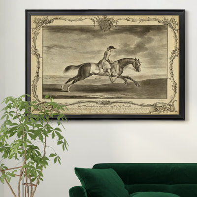 «Distinguished Horses I», reproduction d'art sur toile