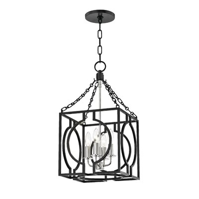 Octavio 4 - Light Lantern Square Pendant -  Hudson Valley Lighting, 9214-AIPN