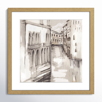 «Charton Canale Di Cenezia» par Eva Watts - peinture encadrée