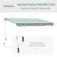 Dakota Fields 250cm W x 200cm D Polyester Cover Retractable Patio Awning-41427777-94104174