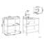 Beliani 160cm 2 Modular Outdoor Kitchen